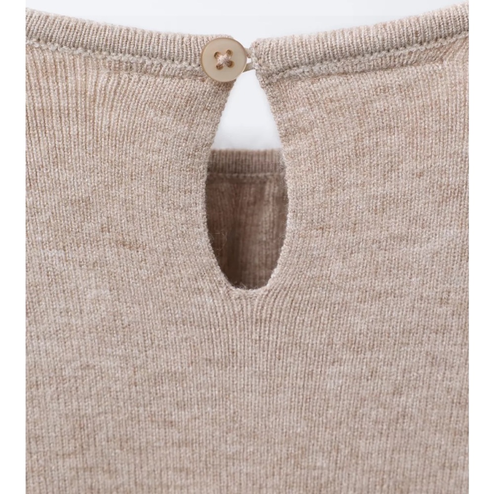 ZARA KNIT DRESS WITH BOWS - Picture 4 of 10